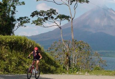 Volcano And Lake Biking