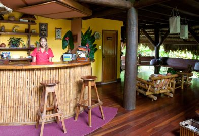 Azania Bungalows front desk