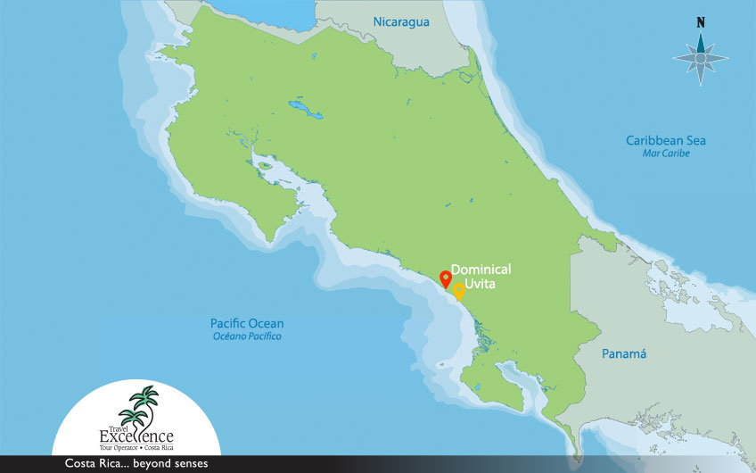 Dominical & Uvita Map