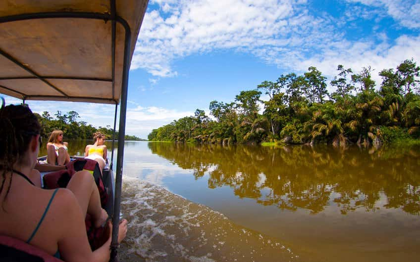 Boat Crossing in Tortuguero Canal