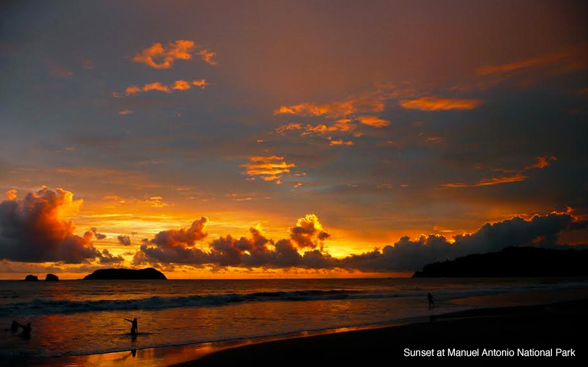 Sunset Manuel Antonio Beach 